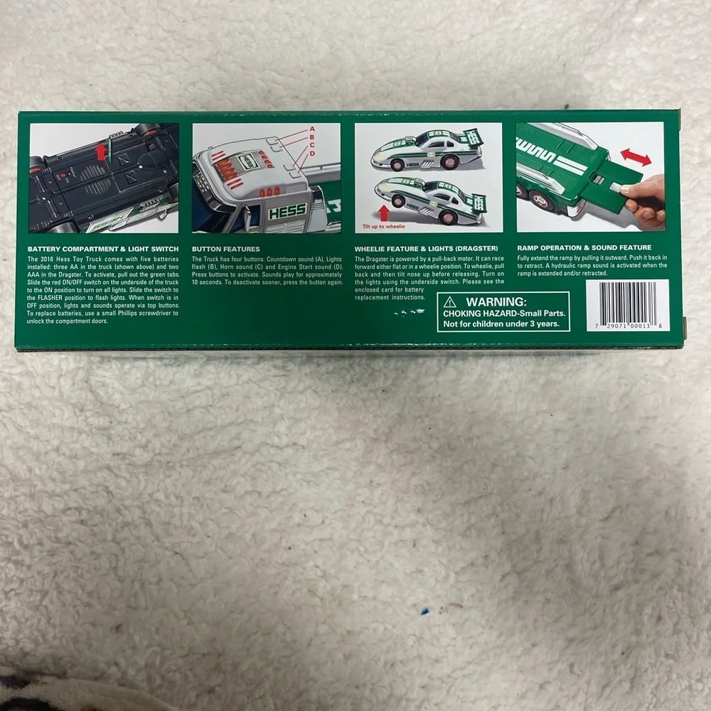 NEW !!  Hess 2016 Toy Truck and Dragster.   NEVER OPENED. - Picture 4 of 5